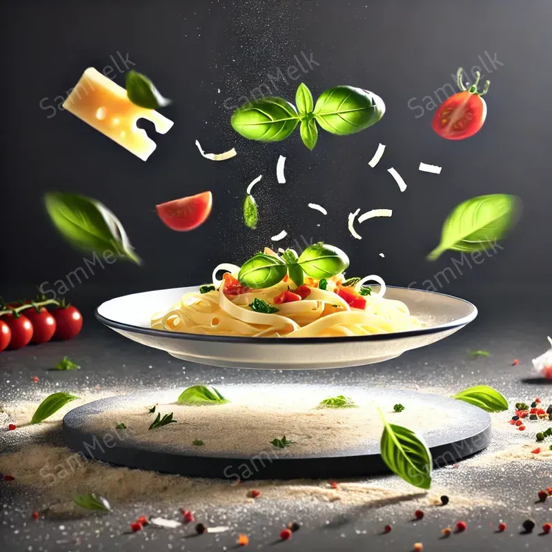 Hyperrealistic Floating Food Art