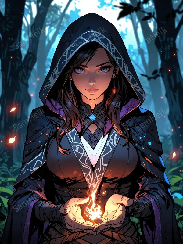 Fantasy Manhwa Characters Art