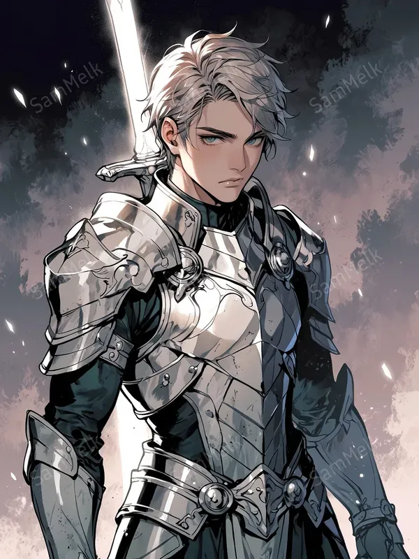 Fantasy Manhwa Characters Art