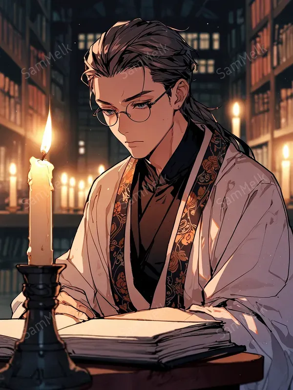 Fantasy Manhwa Characters Art