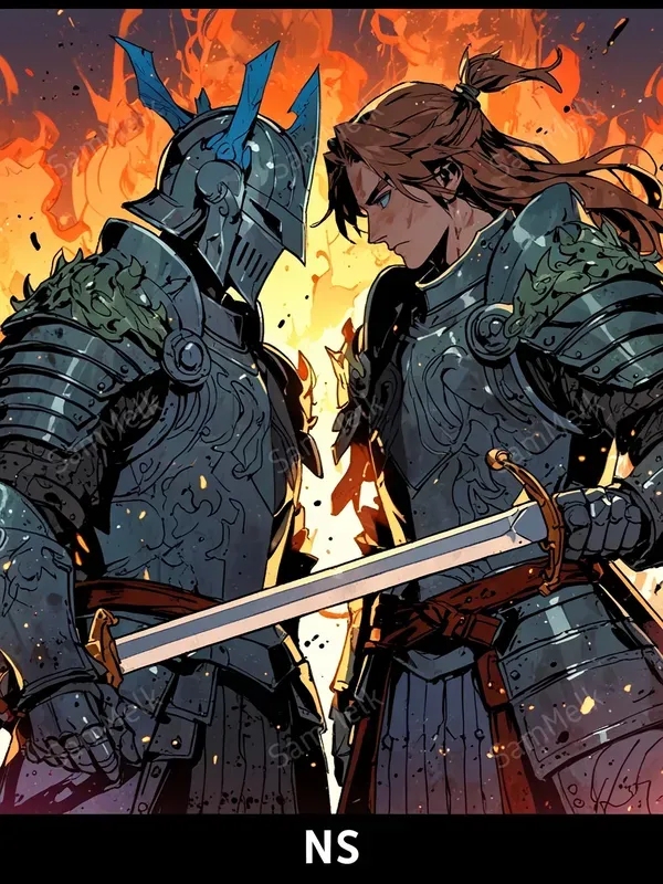 Fantasy Manhwa Characters Art