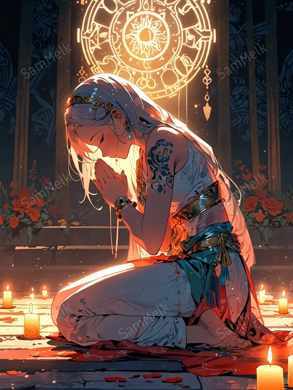 Fantasy Manhwa Characters Art
