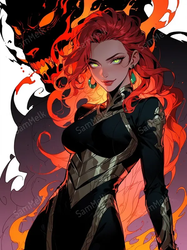 Fantasy Manhwa Characters Art