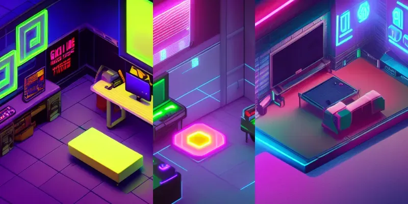 Cyberpunk Mini Rooms generated by undefined
