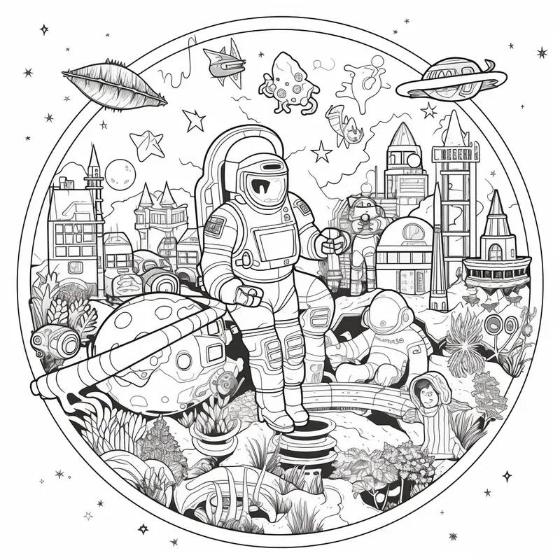 Coloring Book Illustrations For Kids