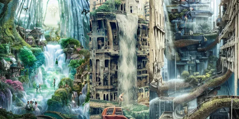 Crazy 2D Landscapes generated by undefined