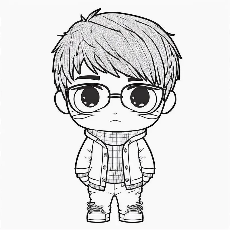 Chibi Characters Coloring Pages