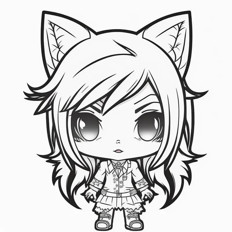 Chibi Characters Coloring Pages