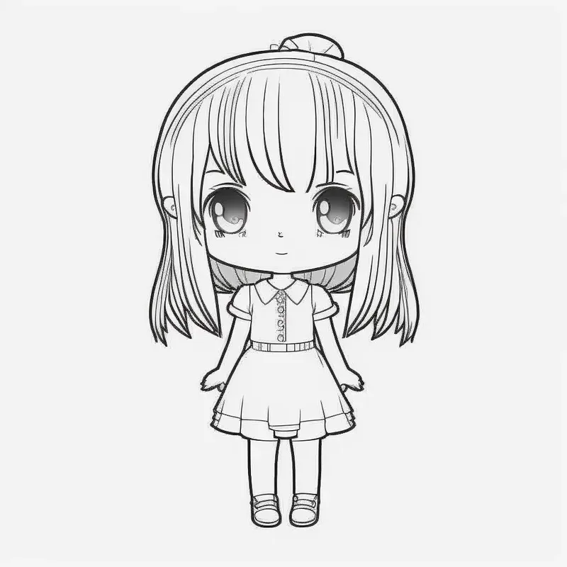 Chibi Characters Coloring Pages