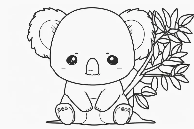 Cute Animals Coloring Book