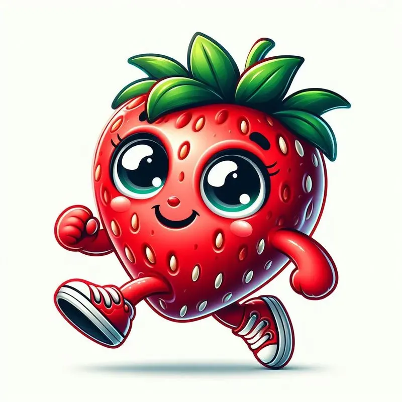 Funny Fruit Vegetable Illustrations
