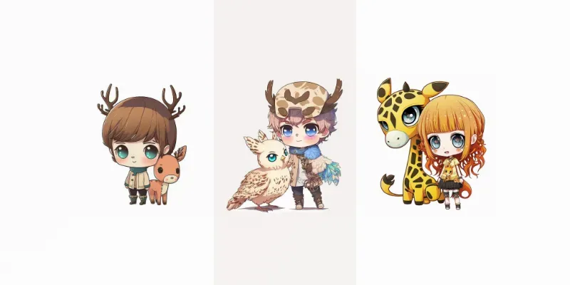 Chibi Characters generated by undefined
