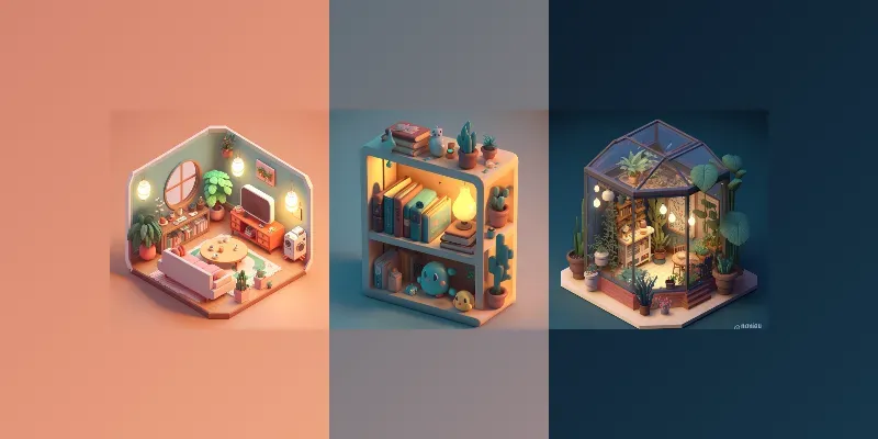 Isometric Rooms And Props generated by undefined