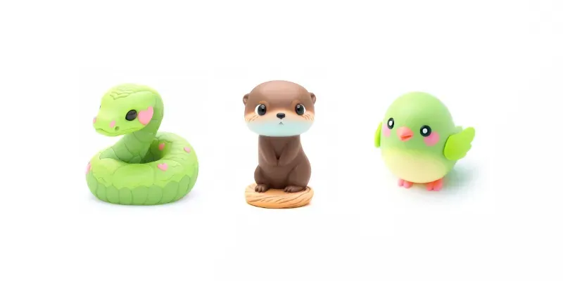 Kawaii And Cute Figurines generated by undefined