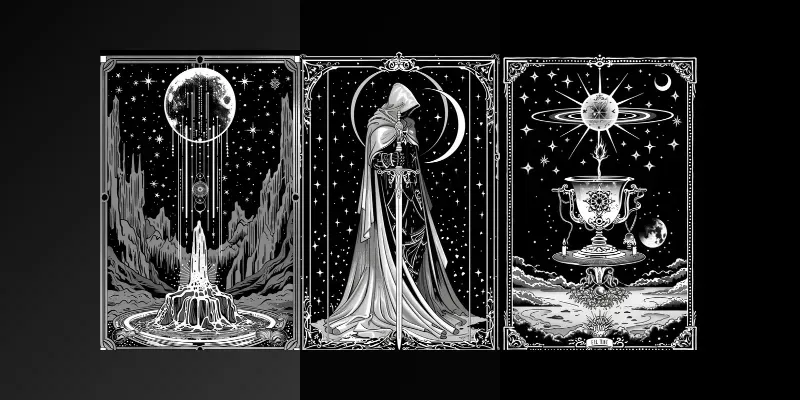 Celestial Themed Tarot Cards generated by undefined