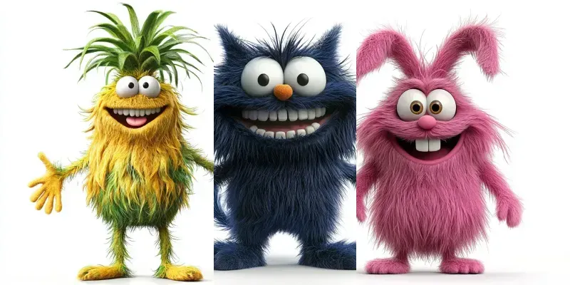 Muppet Style Character Designs generated by undefined