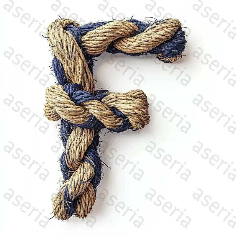 Letters Made Of Maritime Ropes Midjourney Prompt | PromptBase