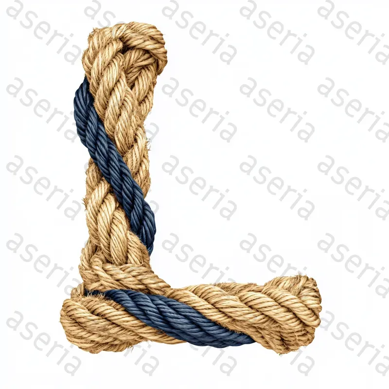 Letters Made Of Maritime Ropes Midjourney Prompt | PromptBase