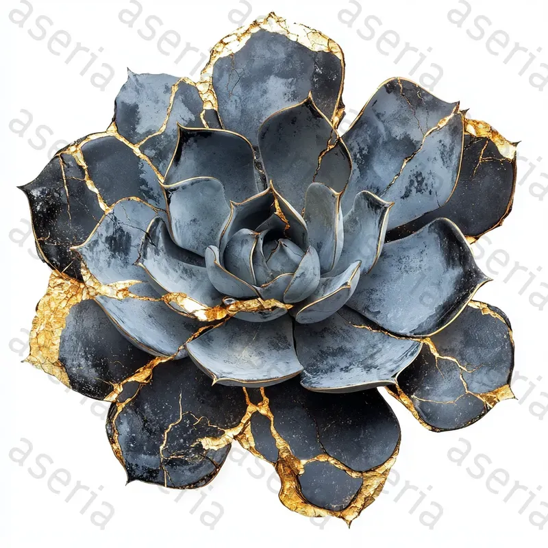 Japanese Kintsugi Clip Art On White