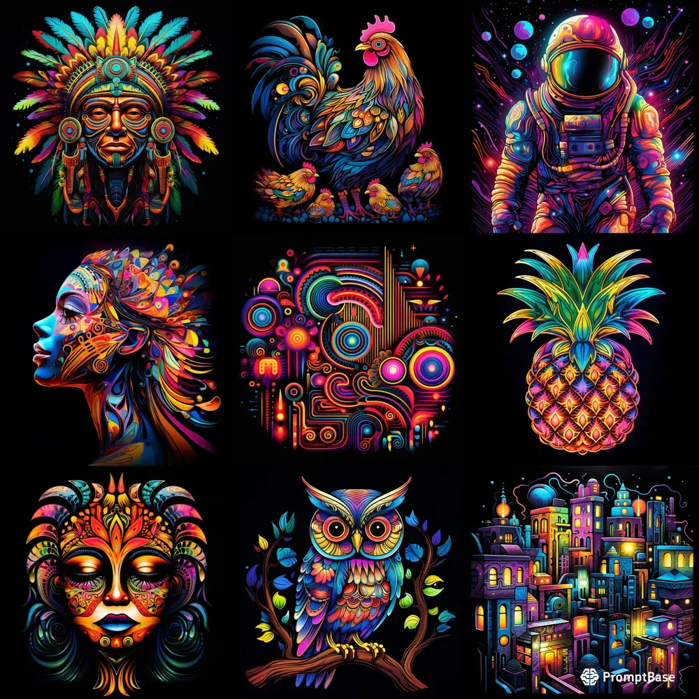 Neon Designs For Print On Demand Etsys