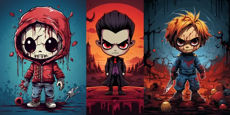 Horror 2D Vector Illustrations generated by undefined