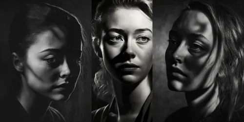 Film Noir Portraits Of Women generated by midjourney