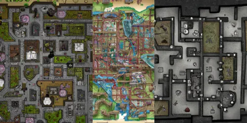 Fantasy DnD Maps generated by dalle