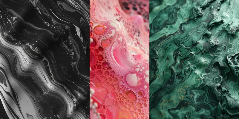 Microwater Liquid Colors Patterns generated by undefined