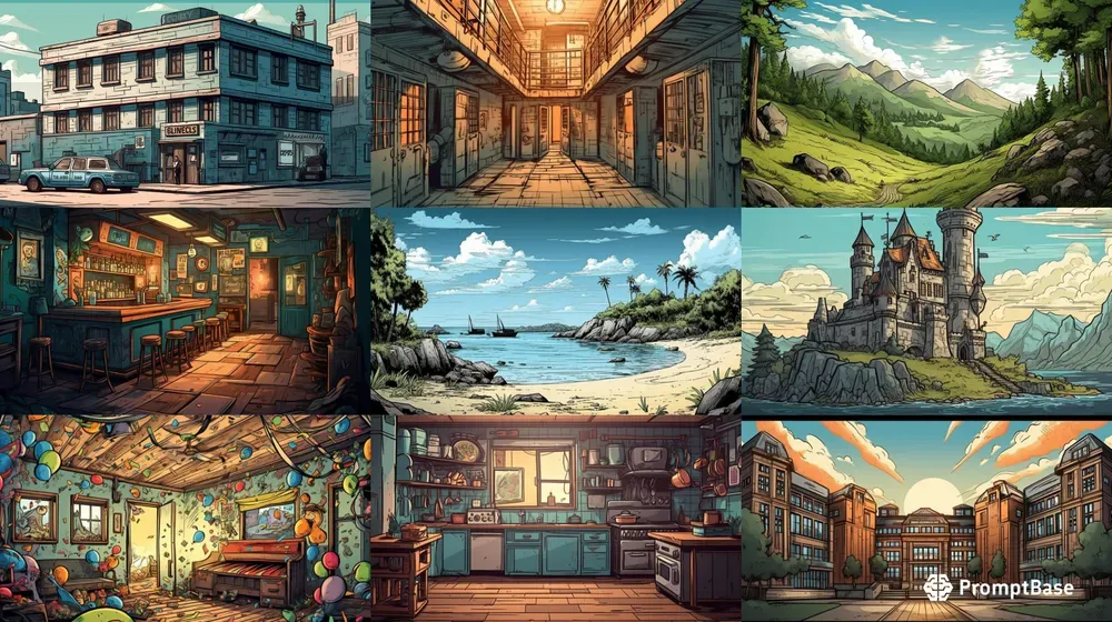 Comic Backgrounds