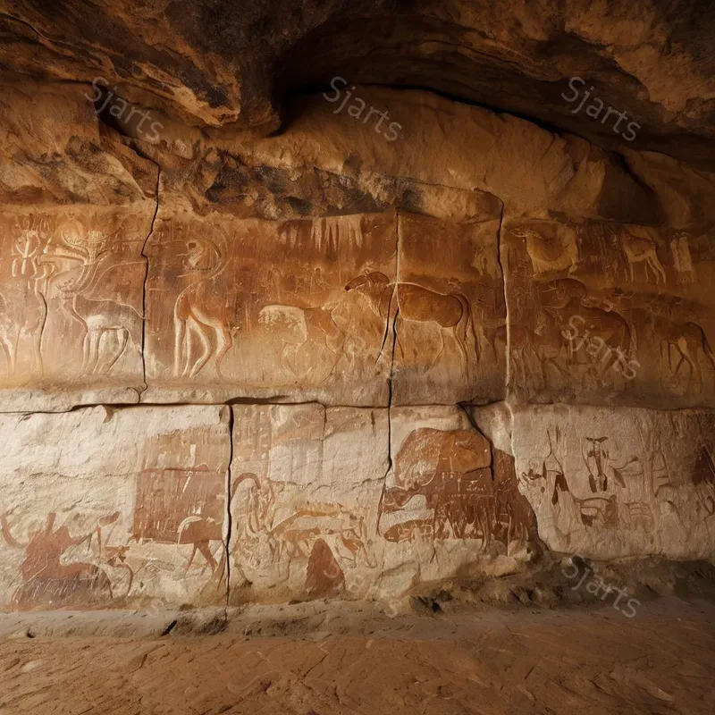 Prehistoric Ancient Cave Art Stock Image