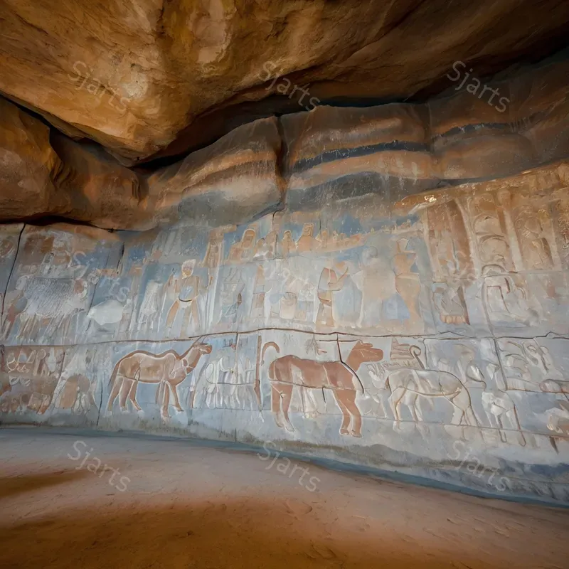 Prehistoric Ancient Cave Art Stock Image