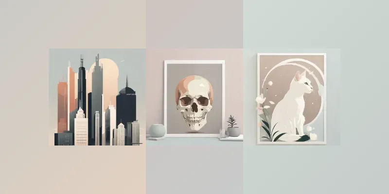 Modern And Minimalist Illustrations generated by undefined