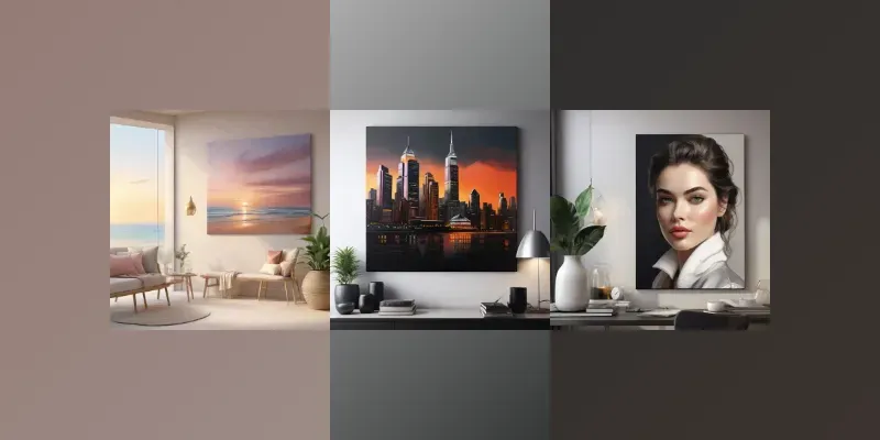 Retro Portraits Nostalgic Home Decor generated by undefined