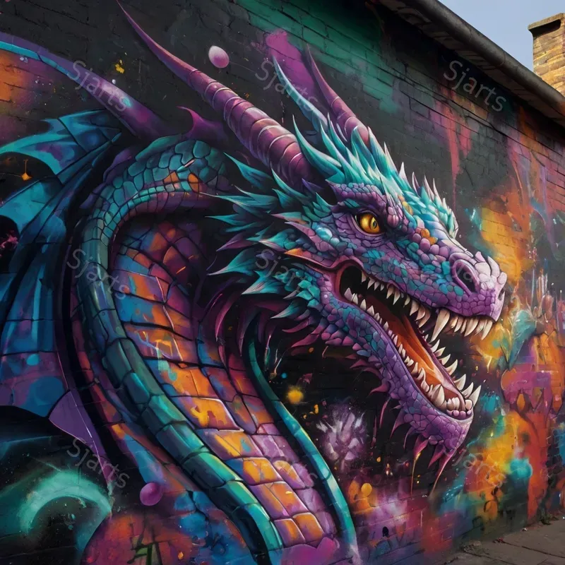 Dynamic Street Art Graffiti Designs