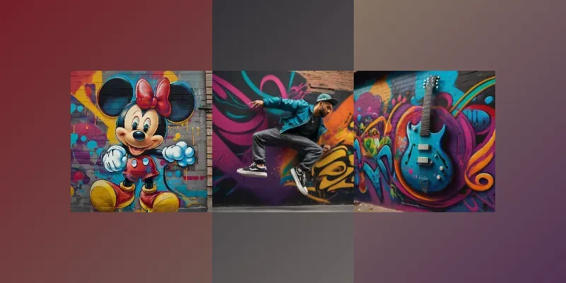 Dynamic Street Art Graffiti Designs generated by undefined