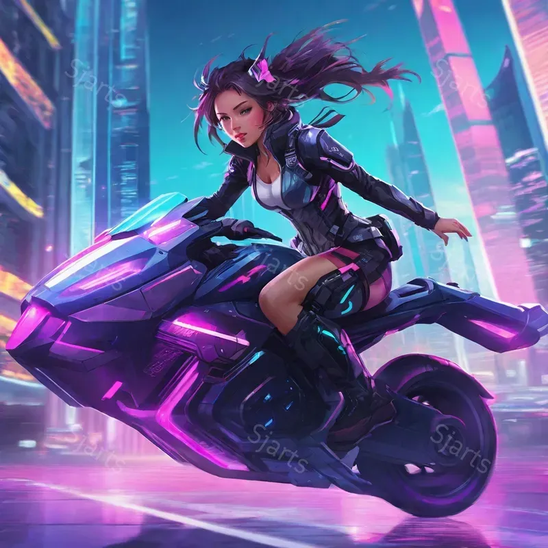 Futuristic Scifi Anime Art