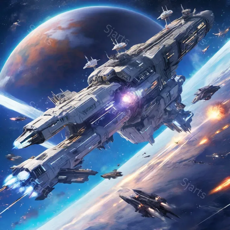 Futuristic Scifi Anime Art