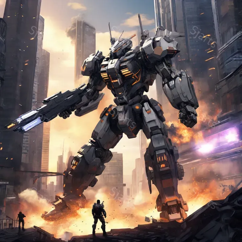 Futuristic Scifi Anime Art
