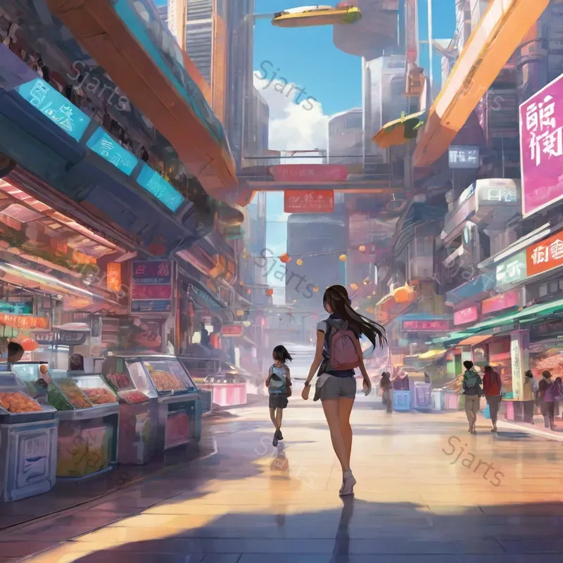 Futuristic Scifi Anime Art
