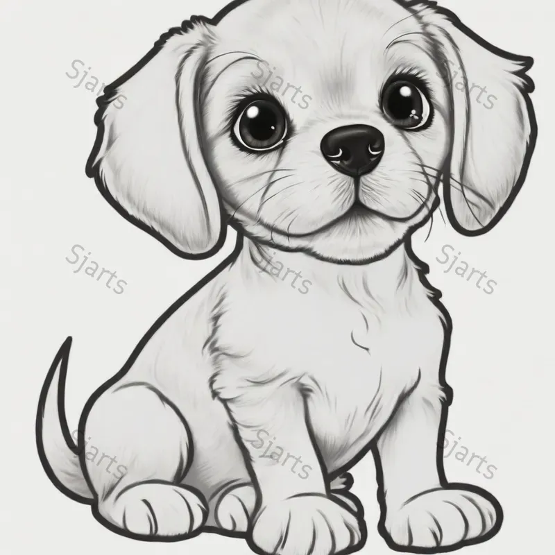 Simple Outline Easy Kids Coloring Pages