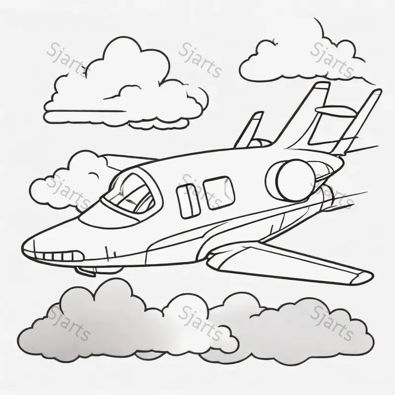 Simple Outline Easy Kids Coloring Pages