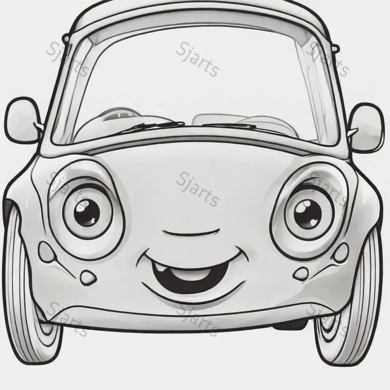 Simple Outline Easy Kids Coloring Pages