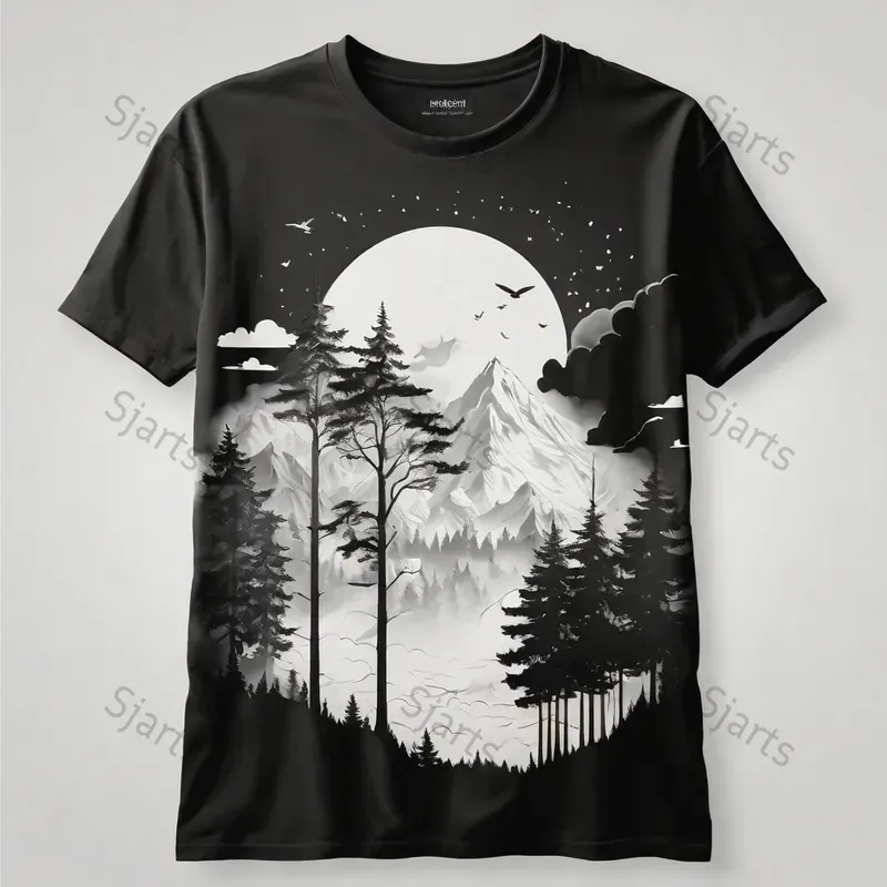 Black White Precision Tshirt Designs