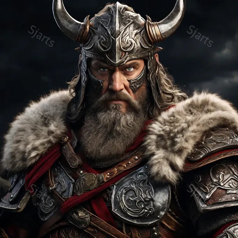 Detailed Norse God Visual Illustrations