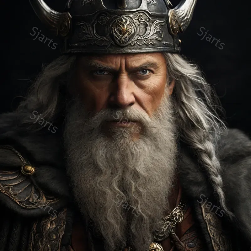 Detailed Norse God Visual Illustrations