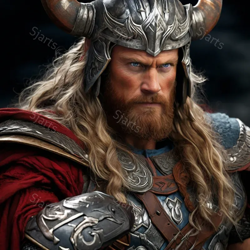 Detailed Norse God Visual Illustrations