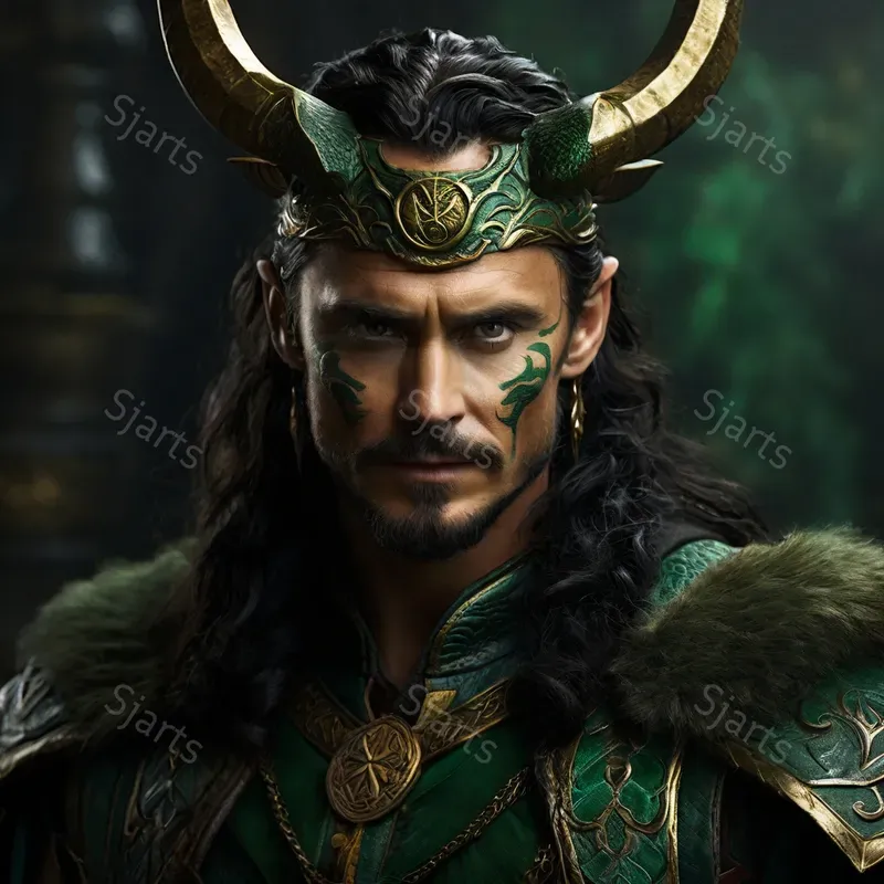 Detailed Norse God Visual Illustrations