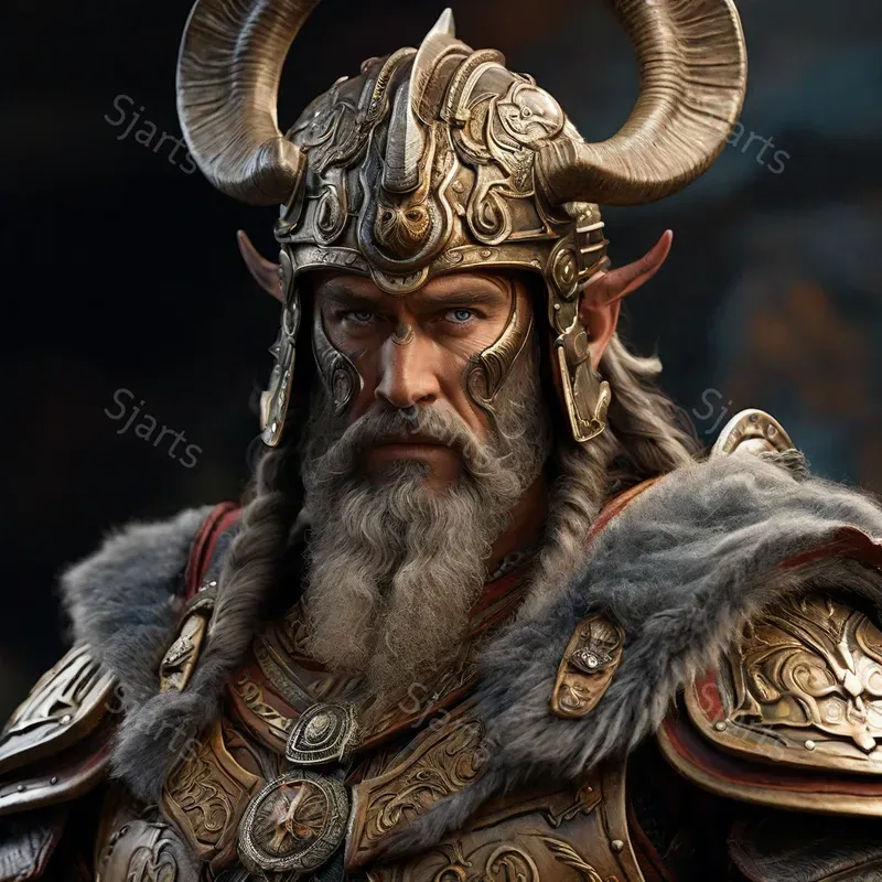 Detailed Norse God Visual Illustrations