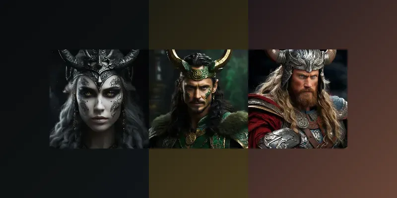 Detailed Norse God Visual Illustrations generated by undefined