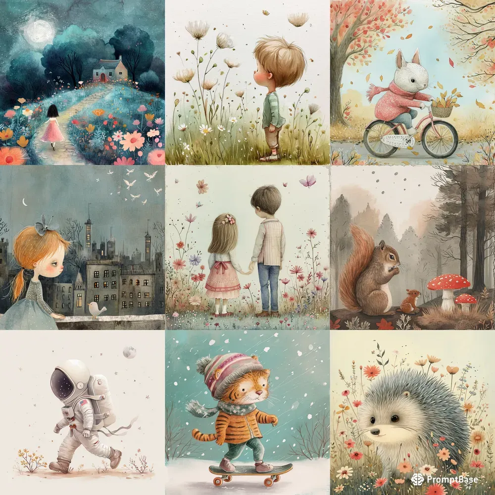 Cute Children Storybook Illustrations